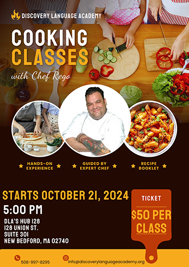 Chef Rego at Discovery Learning Academy, New Bedford, MA